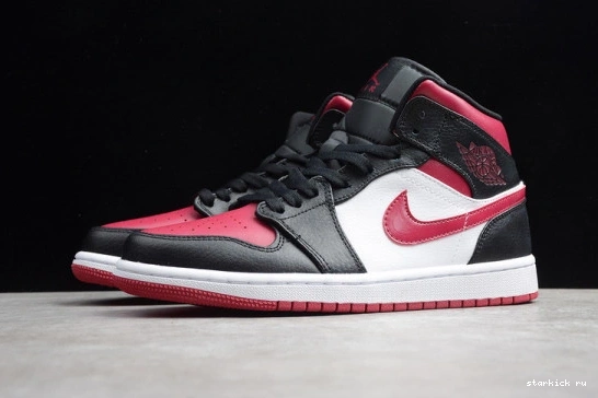  Jordan Mid 1 Bred 554724-066 Toe Air 554724-066 0901